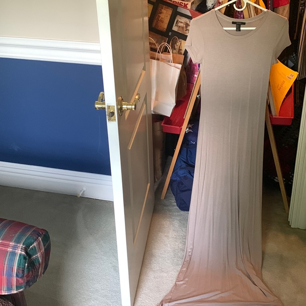 Long light tan dress
